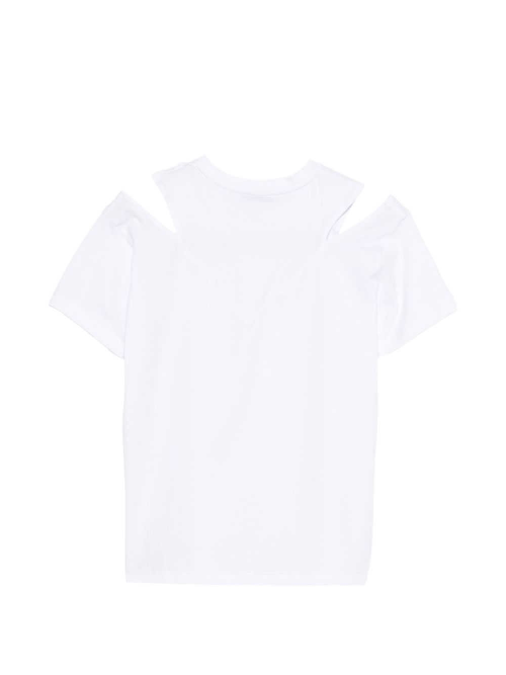 T-shirt bianca per bambina DFTS0360JE006 B000 Dondup Kids 