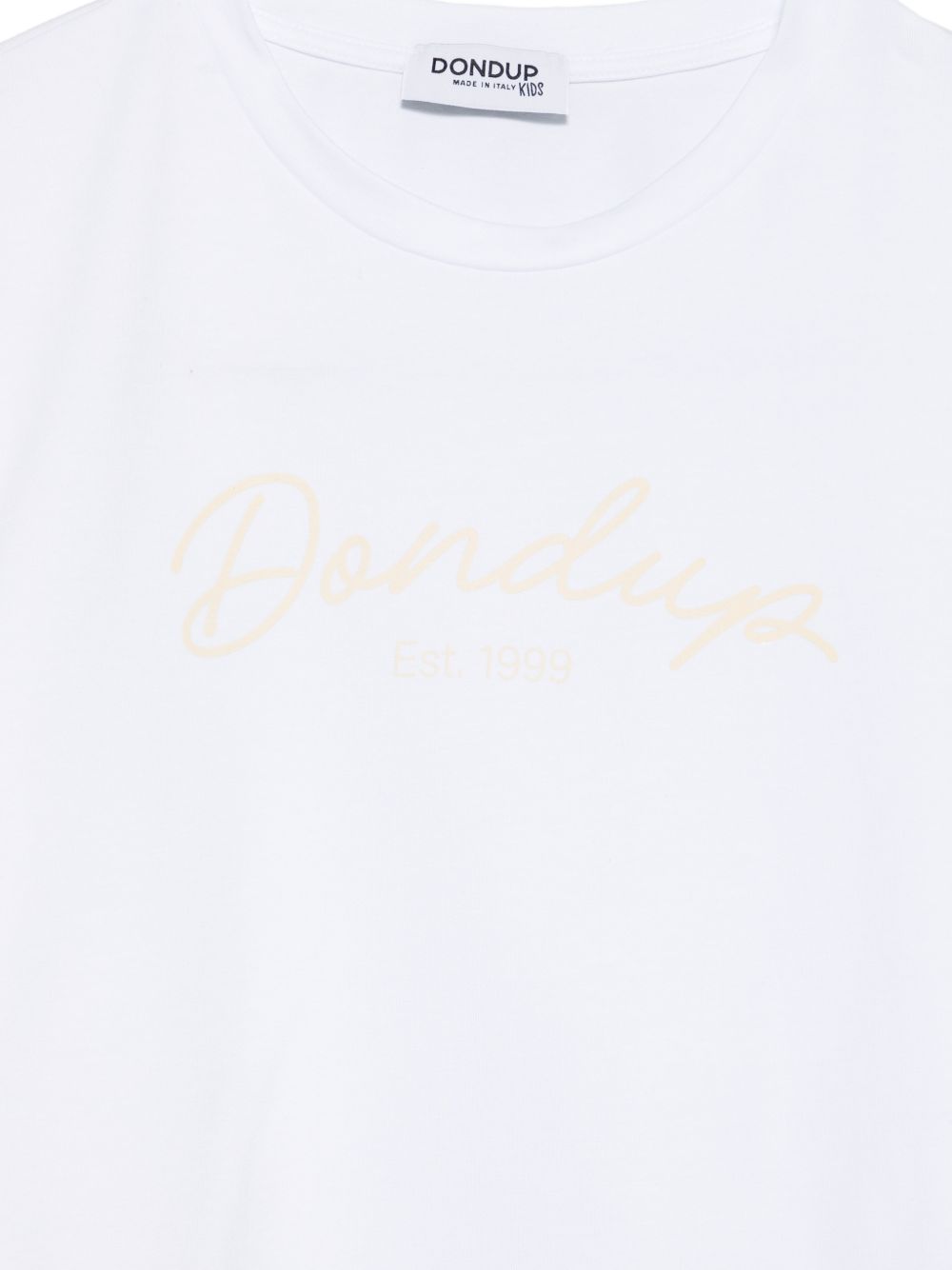 T-shirt bianca per bambina DFTS0390JE017 D144 Dondup Kids 