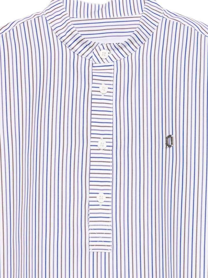 Camicia bianca/blu per bambino DMCA0510CR024 R001 Dondup Kids 