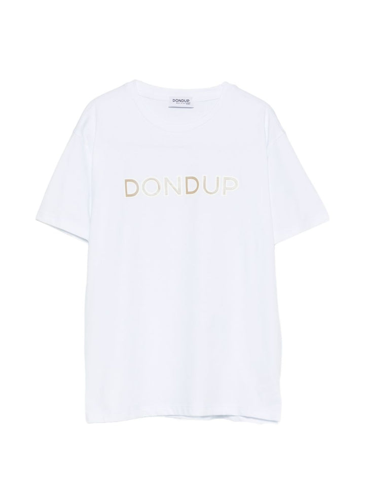 T-shirt bianco ottico DMTS0520JE017 B000 Dondup Kids 