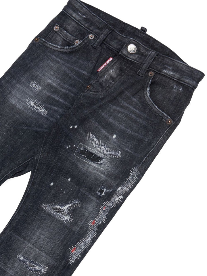 Jeans neri per bambino DQ0236D0AFY DQ02 Dsquared2 Kids 