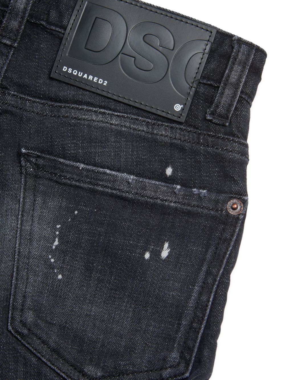 Jeans neri per bambino DQ0236D0AFY DQ02 Dsquared2 Kids 