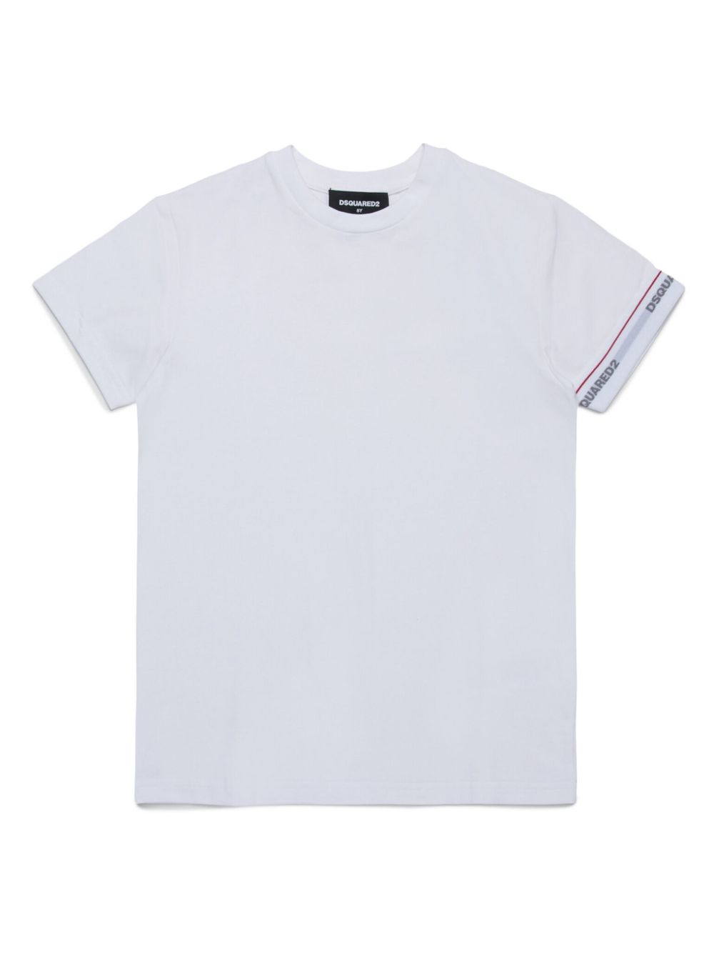 T-shirt bianca per bambino DQ2480D008J DQ100 Dsquared2 Kids 