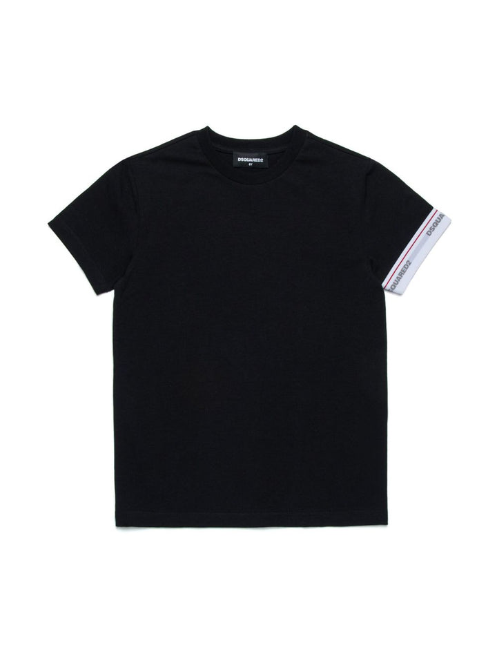 T-shirt nero per bambino DQ2480D008J DQ900 Dsquared2 Kids 