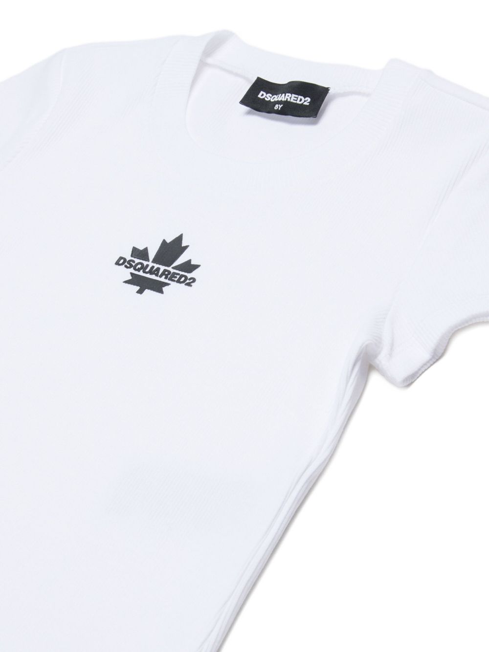 T-shirt bianco per bambina DQ3160D0AGG DQ100 Dsquared2 Kids 