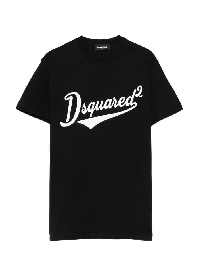 T-shirt nero per bambino DQ3171D0ACD DQ900 Dsquared2 Kids 