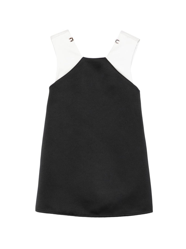 Abito nero/bianco per bambina EFAB6680RA016 D285 Elisabetta Franchi Kids 