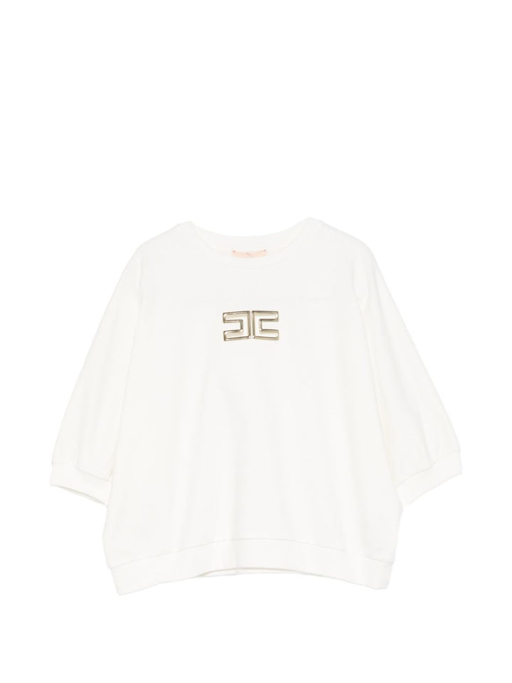 Felpa bianca per bambina EFFE1710FF002 0045 Elisabetta Franchi Kids 