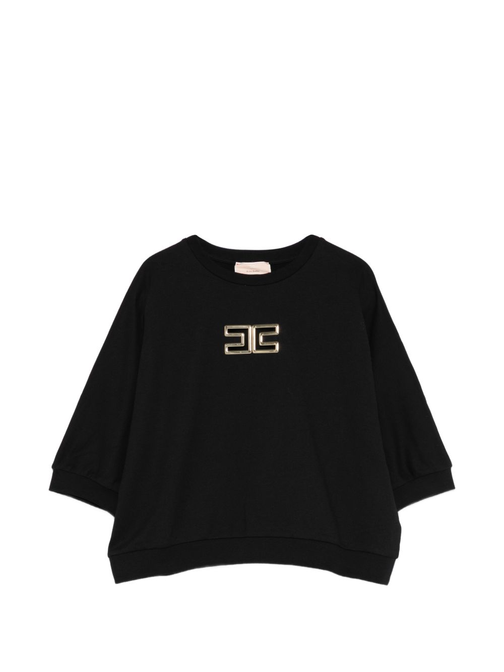 Felpa nera per bambina EFFE1710FF002 N005 Elisabetta Franchi Kids 
