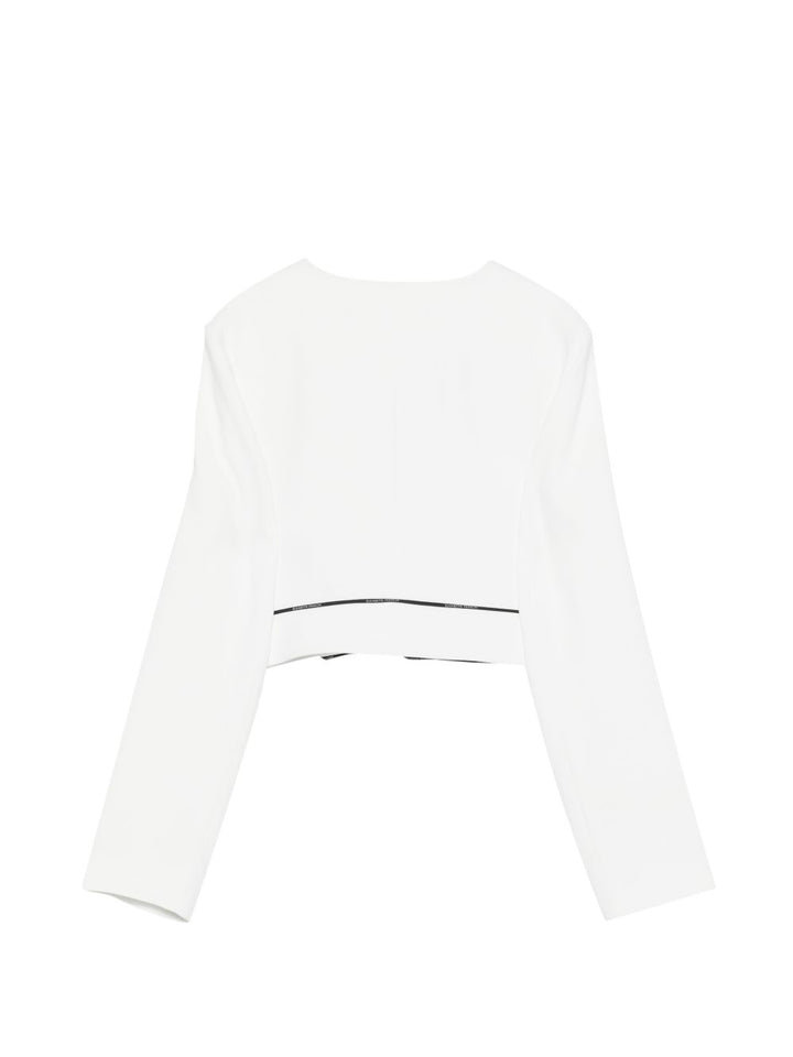 Giacca bianca per bambina EFGC0730GA022 0100 Elisabetta Franchi Kids 