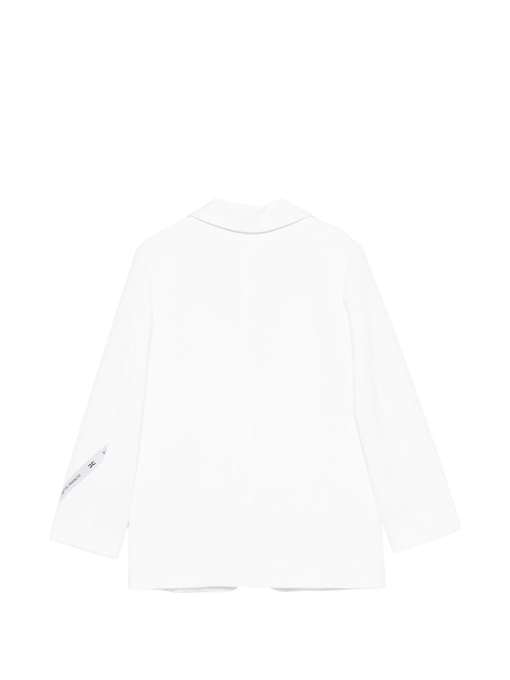 Giacca bianca per bambina EFGC0740GA022 0195 Elisabetta Franchi Kids 