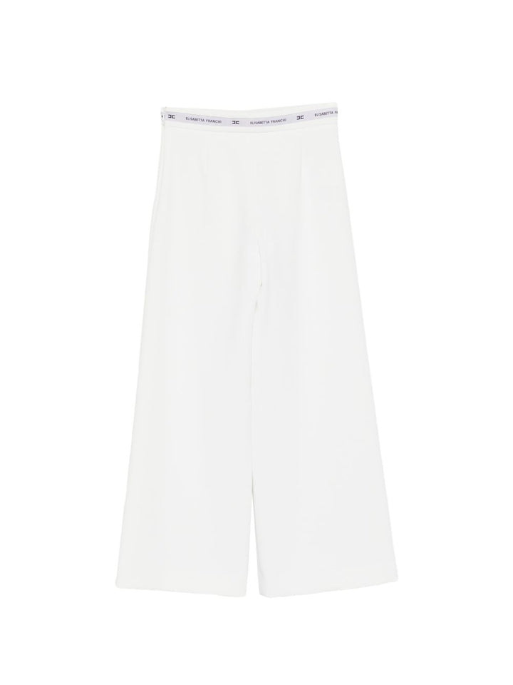 Pantalone bianco per bambina EFPA3140GA022 0195 Elisabetta Franchi Kids 