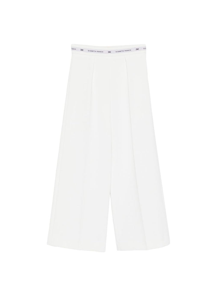 Pantalone bianco per bambina EFPA3140GA022 0195 Elisabetta Franchi Kids 