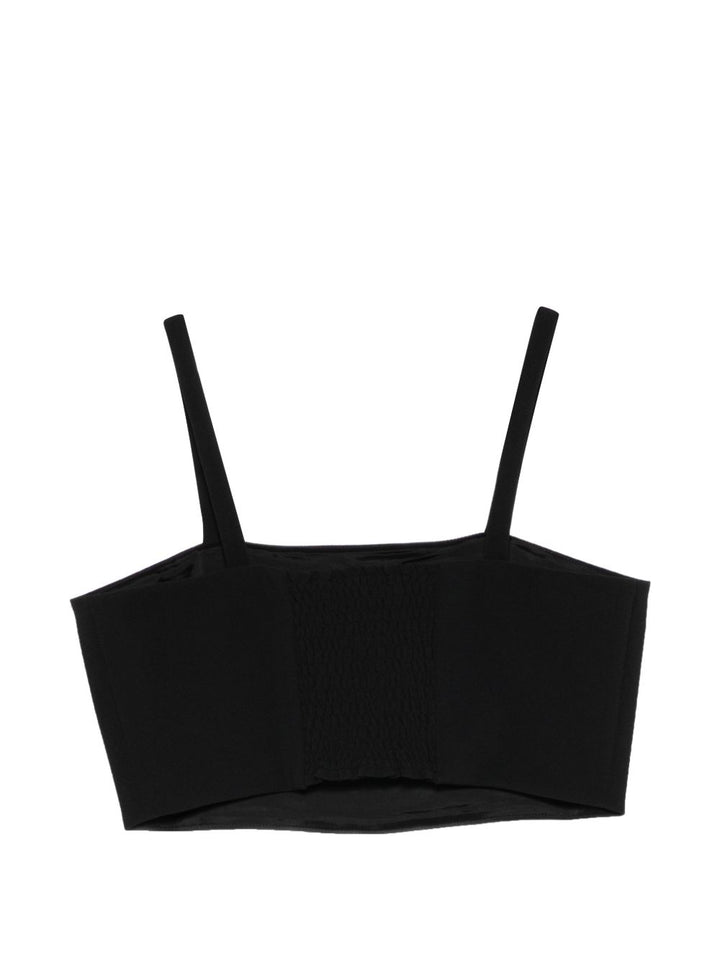 Top nero per bambina EFTO0140GA022 N000 Elisabetta Franchi Kids 