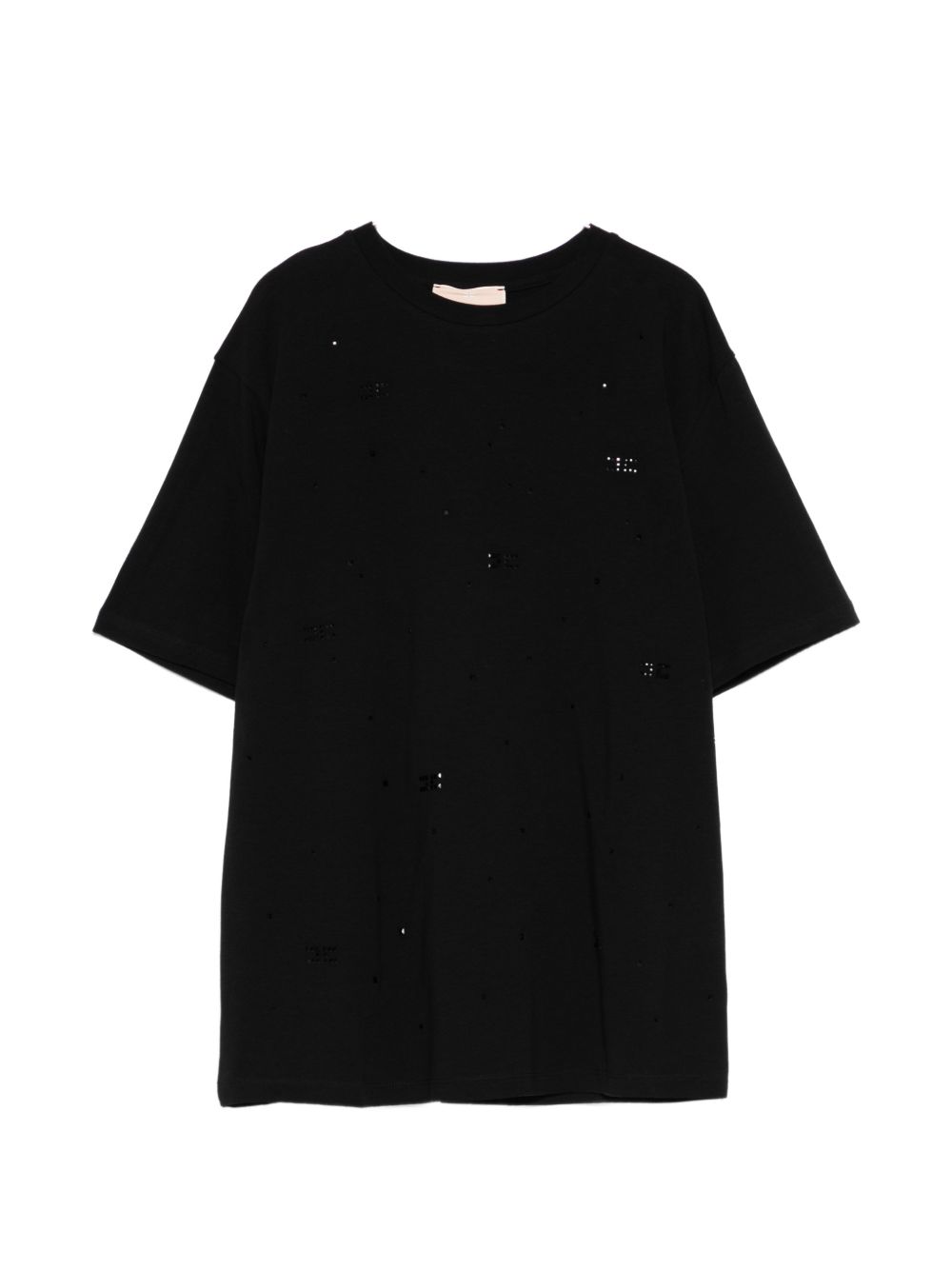 T-shirt nero per bambino EFTS2630JE006 N135 Elisabetta Franchi Kids 