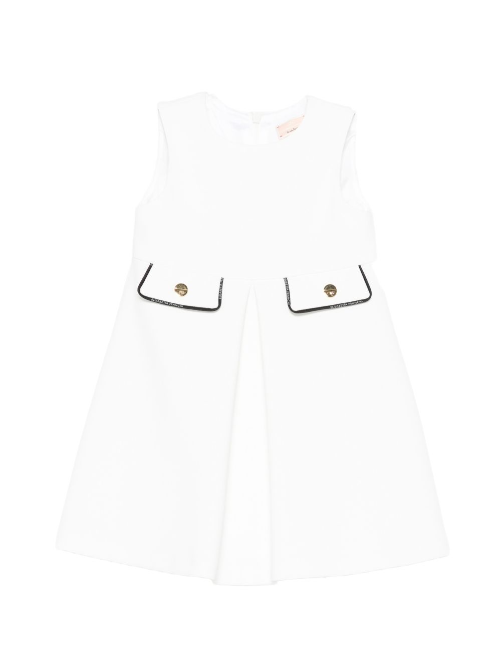 Abito bianco per bambina EGAB2230GA022 0100 Elisabetta Franchi Kids 
