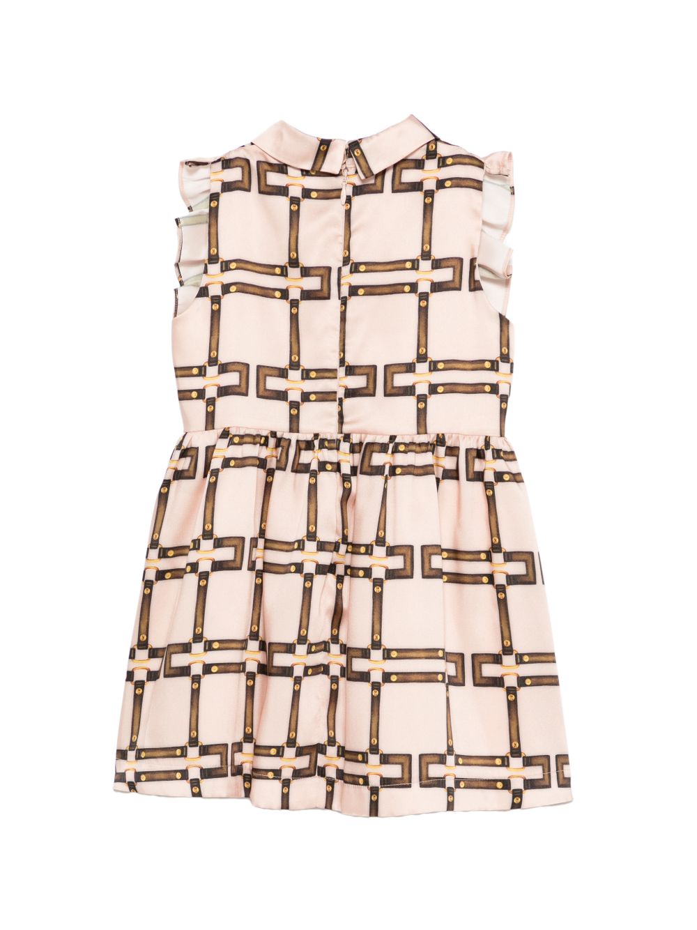 Abito rosa/marrone per bambina EGAB2300TVE02 C053 Elisabetta Franchi Kids 