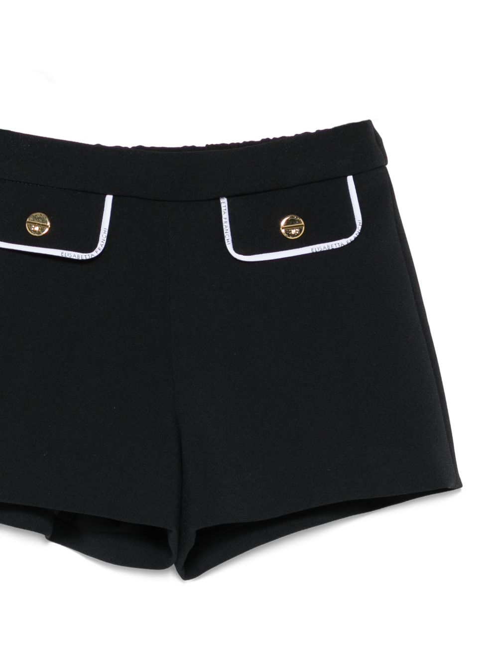 Bermuda nera per bambina EGBE0270GA022 N100 Elisabetta Franchi Kids 