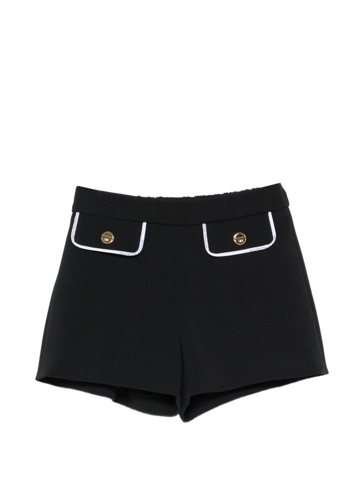 Bermuda nera per bambina EGBE0270GA022 N100 Elisabetta Franchi Kids 