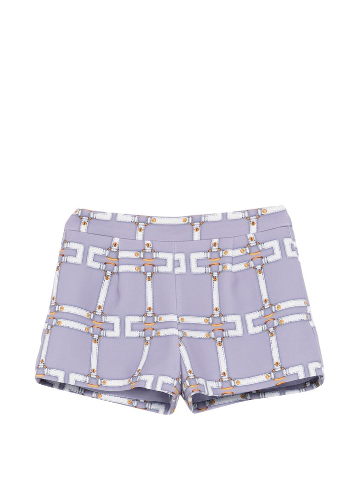Bermuda lilla per bambina EGBE0280GAE01 8125 Elisabetta Franchi Kids 