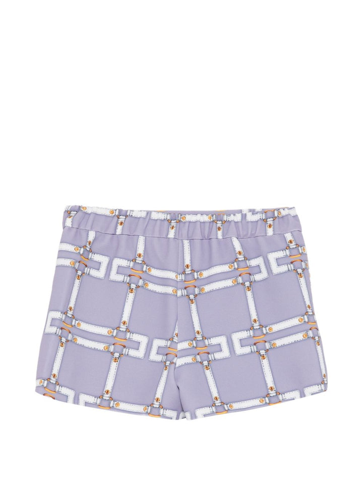 Bermuda lilla per bambina EGBE0280GAE01 8125 Elisabetta Franchi Kids 