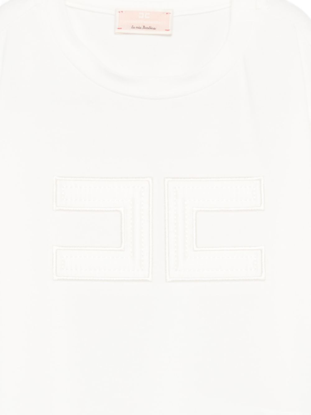T-shirt bianca per bambina EGTS1100JE006 0195 Elisabetta Franchi Kids 