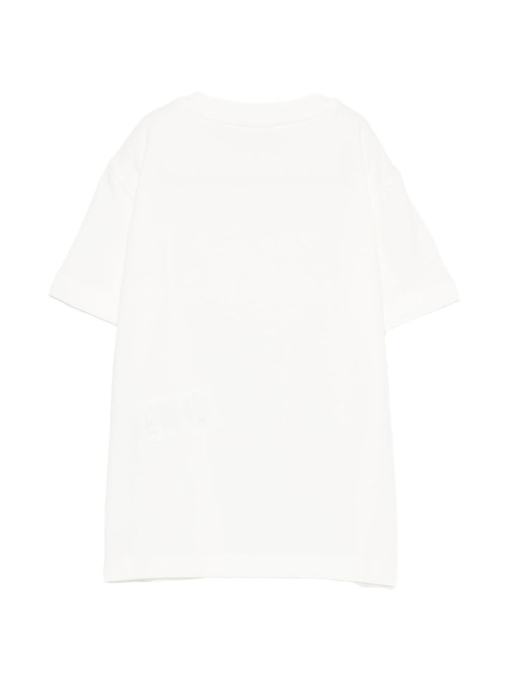 T-shirt bianca per bambina EGTS1100JE006 0195 Elisabetta Franchi Kids 