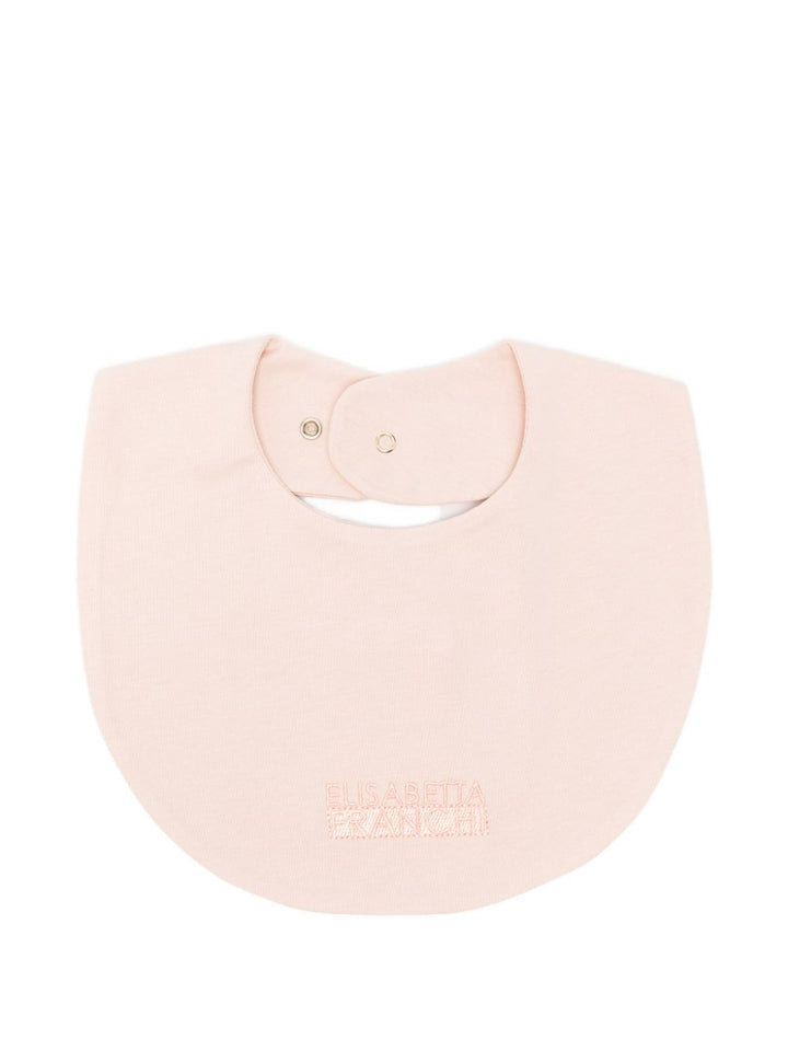 Bavetta rosa baby per neonata ENBA0670JF054 C036 Elisabetta Franchi Kids 