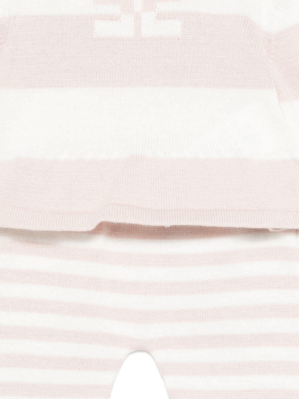 Completo bianco/beige/rosso per neonata ENCD111CFL001 D875 Elisabetta Franchi Kids 
