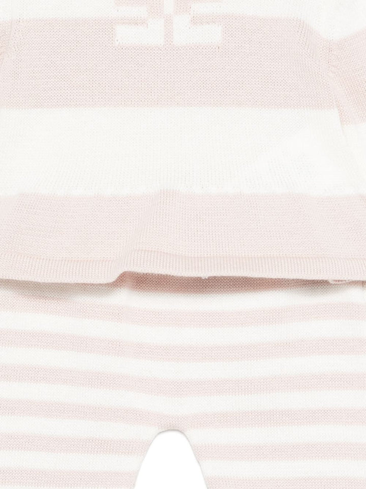 Completo bianco/beige/rosso per neonata ENCD111CFL001 D875 Elisabetta Franchi Kids 