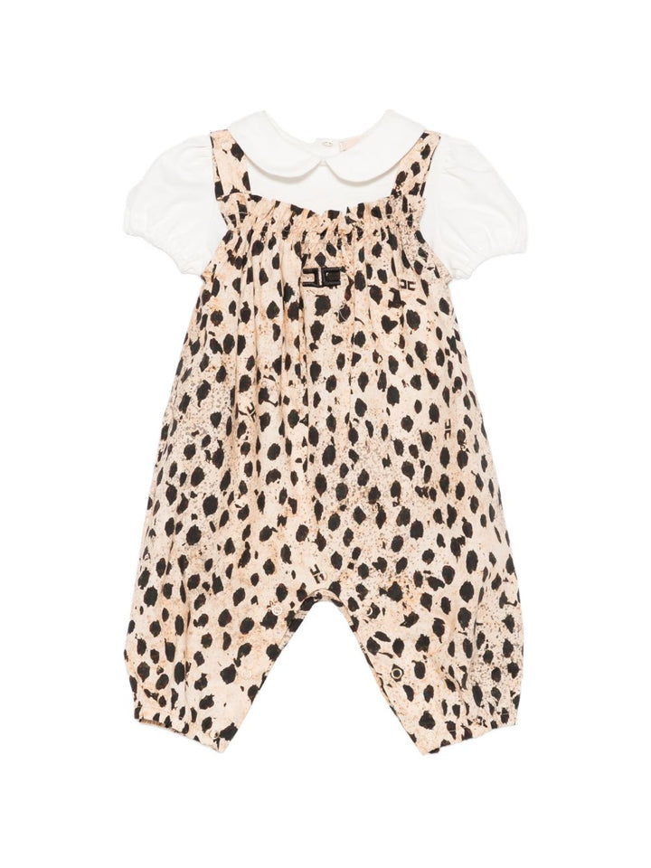 Completo salopette/t-shirt per neonata ENCD1180CAE07 D640 Elisabetta Franchi Kids 