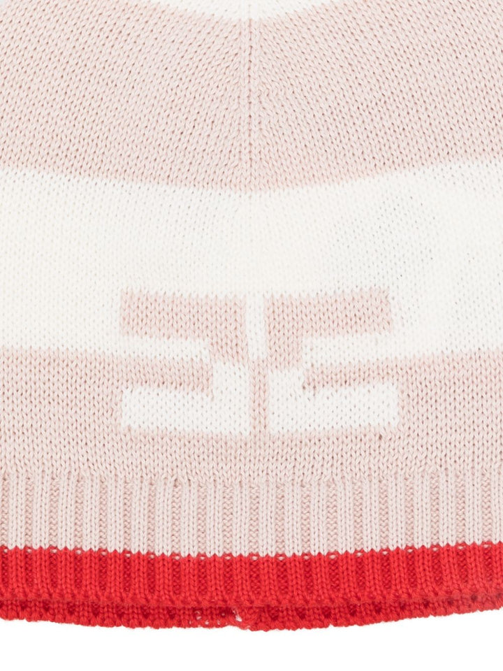 Cappello rosa/bianca per neonata ENCP079CFL001 D875 Elisabetta Franchi Kids 