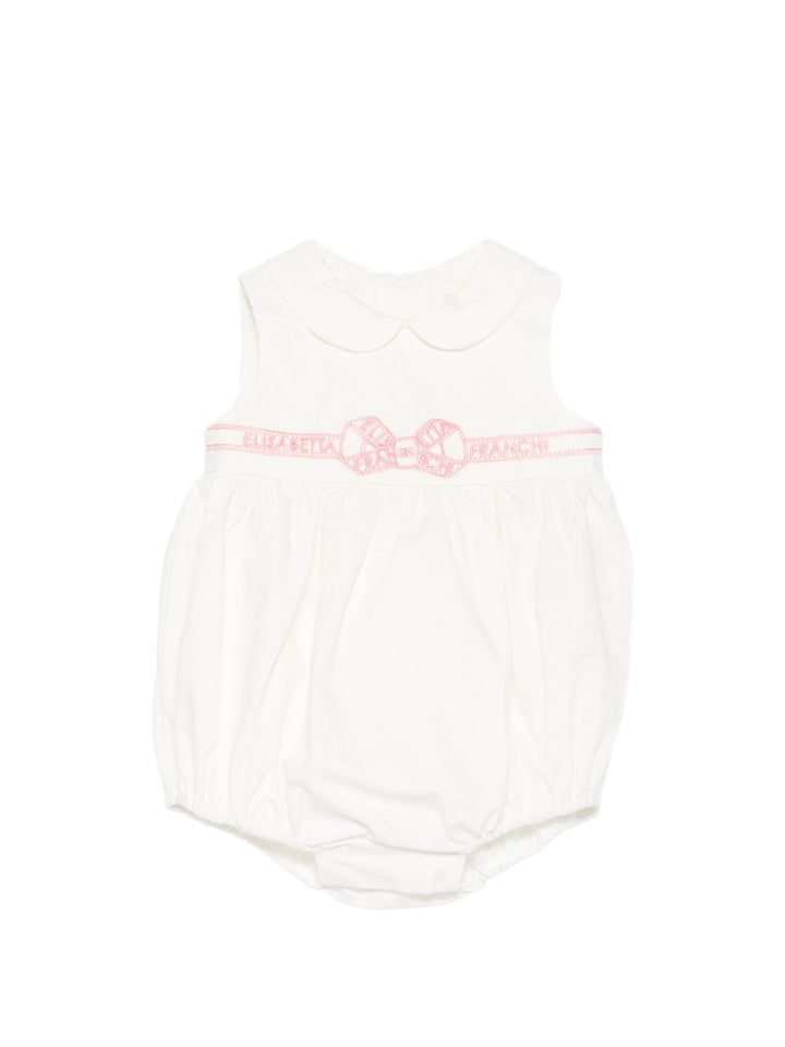Tutina bianca per neonata ENPG0540CA235 0285 Elisabetta Franchi Kids 