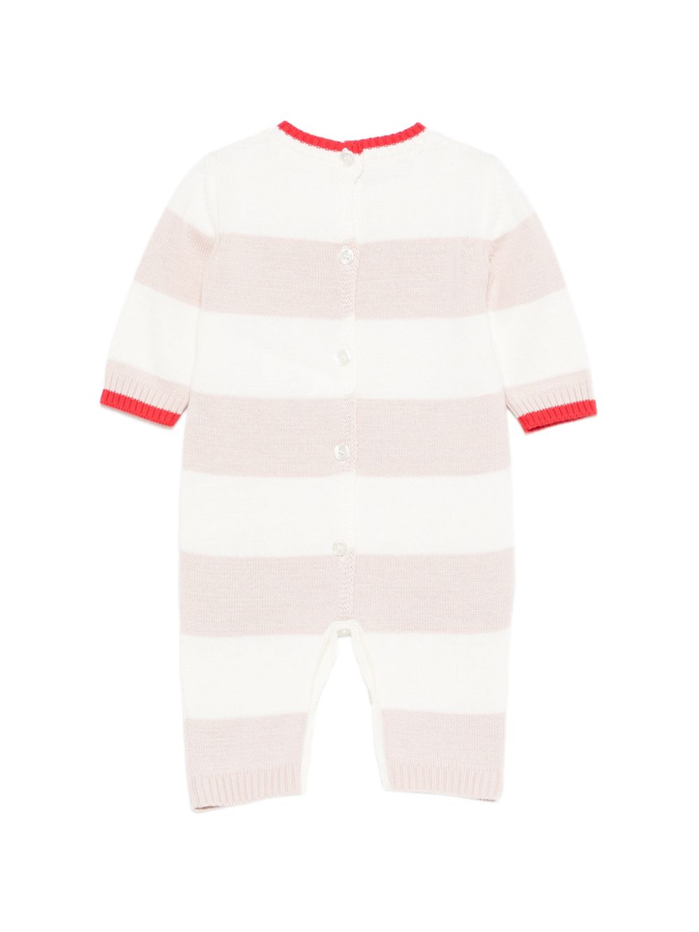 Tutina bianca/rossa/beige per neonata ENTU149CFL001 D875 Elisabetta Franchi Kids 