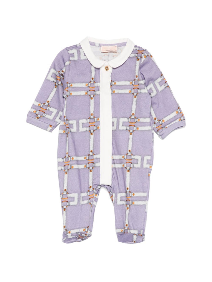 Tutina viola per neonata ENTU1510JFE01 D881 Elisabetta Franchi Kids 