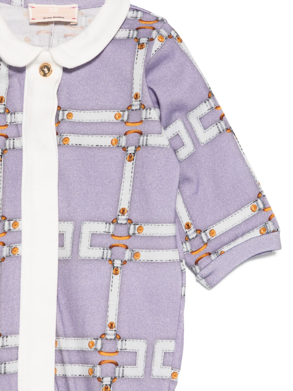 Tutina viola per neonata ENTU1510JFE01 D881 Elisabetta Franchi Kids 