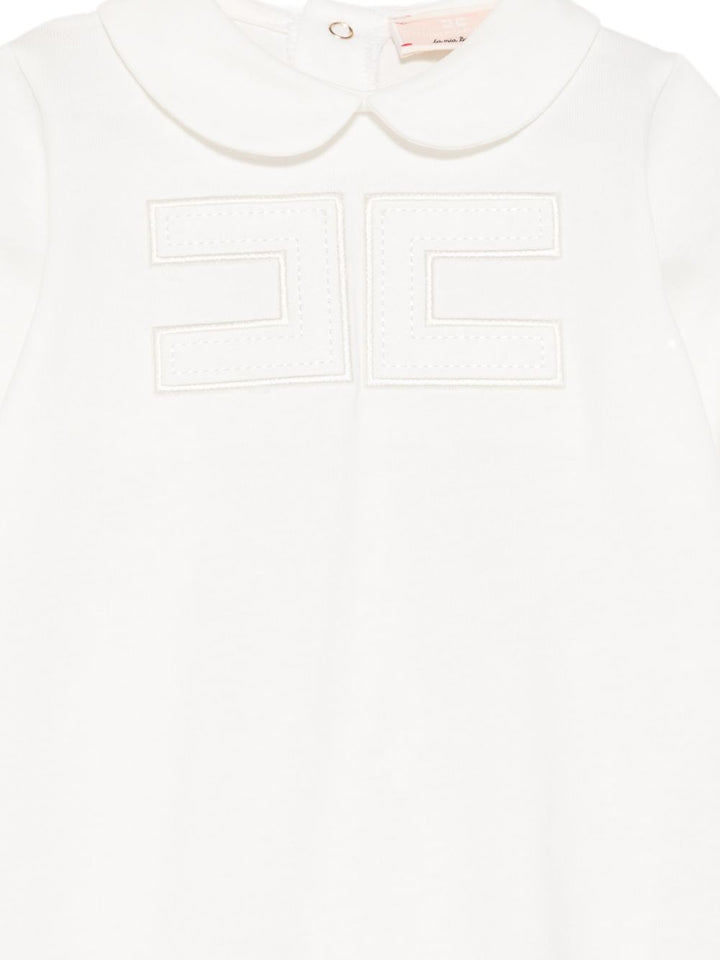 Tutina bianca per neonata ENTU1530JF054 0004 Elisabetta Franchi Kids 