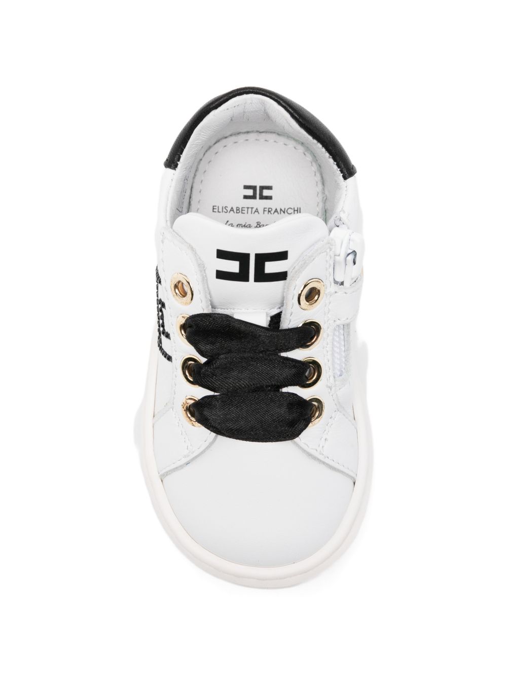 Sneakers bianche/nere per bambina F1A9E04900092 B092 Elisabetta Franchi Kids 