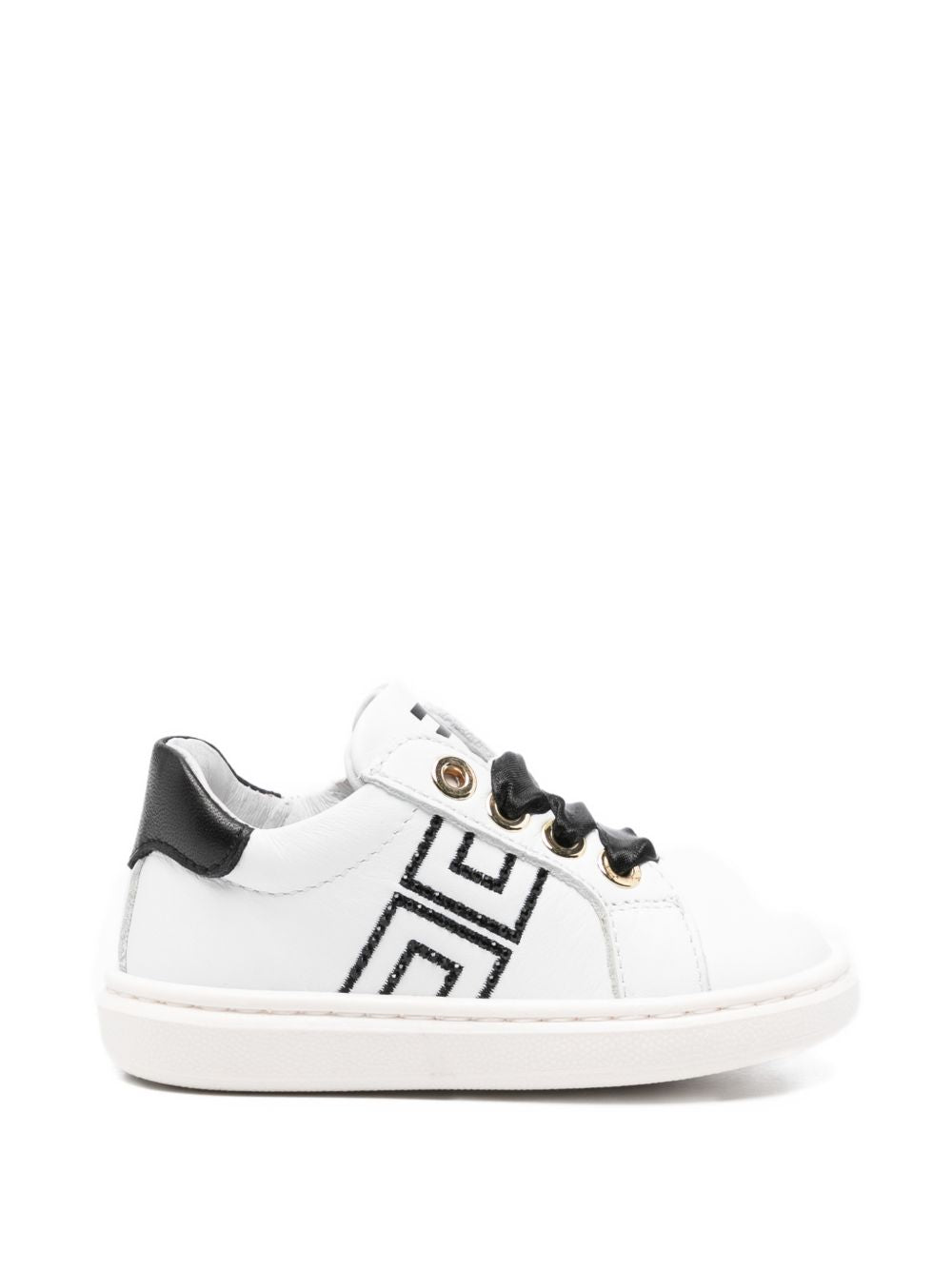 Sneakers bianche/nere per bambina F1A9E04900092 B092 Elisabetta Franchi Kids 