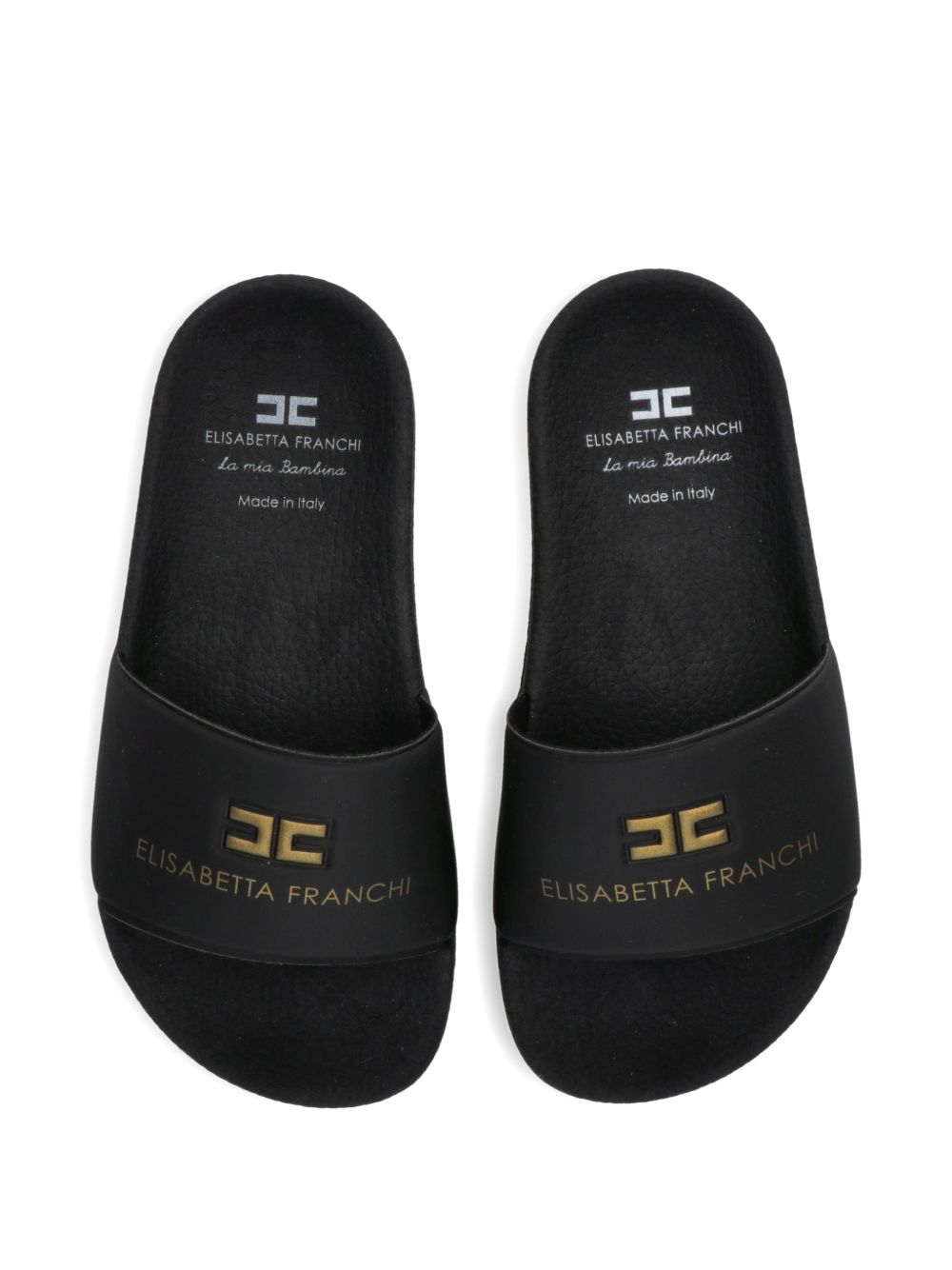 Ciabatte nere per bambina F4A0E06071745 999 Elisabetta Franchi Kids 