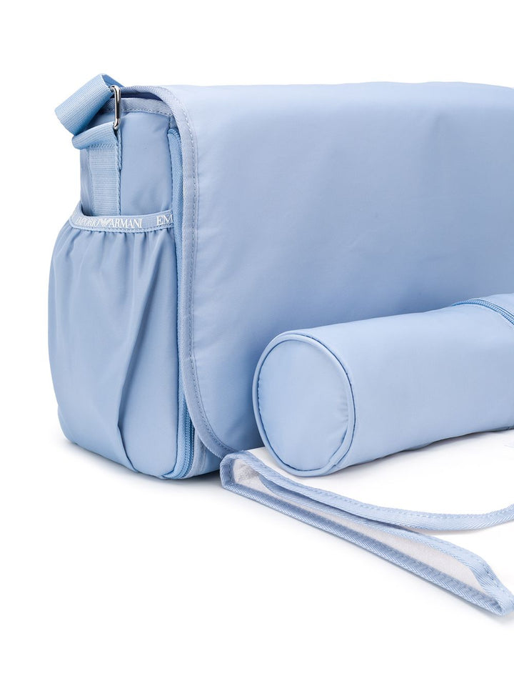 Borsa mamma celeste con logo 402145CC904 00332 Emporio Armani Kids 