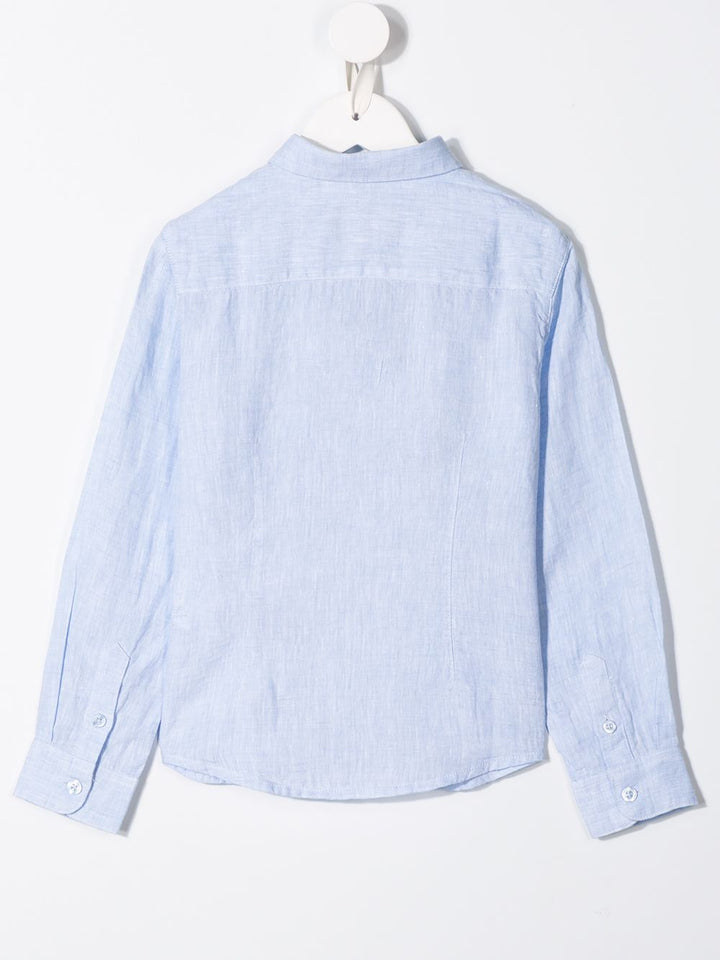 Camicia celeste per bambino 8N4CJ93NEEZ 0744 Emporio Armani Kids 
