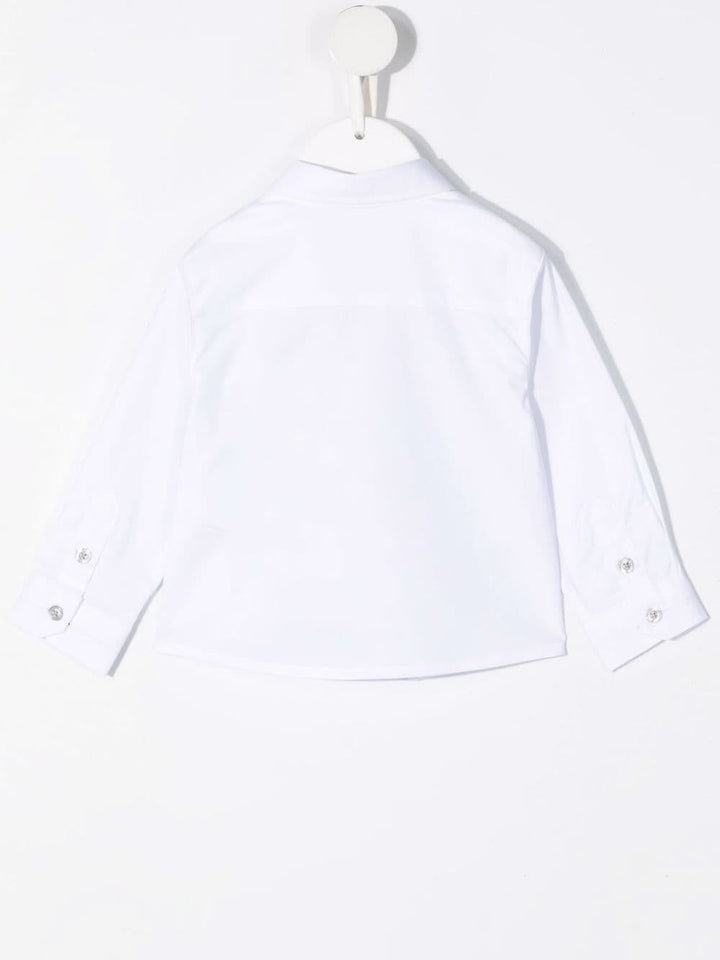 Camicia per neonato in cotone bianca 8NHC014NGDZ 0100 Emporio Armani Kids 