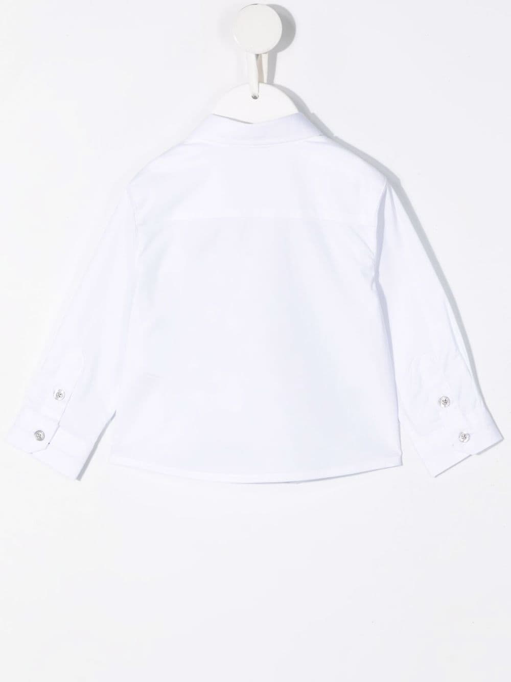 Camicia per neonato in cotone bianca 8NHC014NGDZ 0100 Emporio Armani Kids 