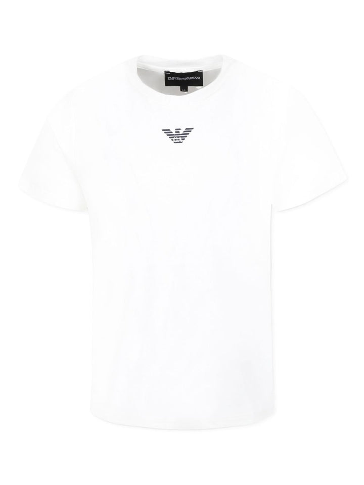 T-shirt bianco per bambino EB000421AF15013 M0134 Emporio Armani Kids 