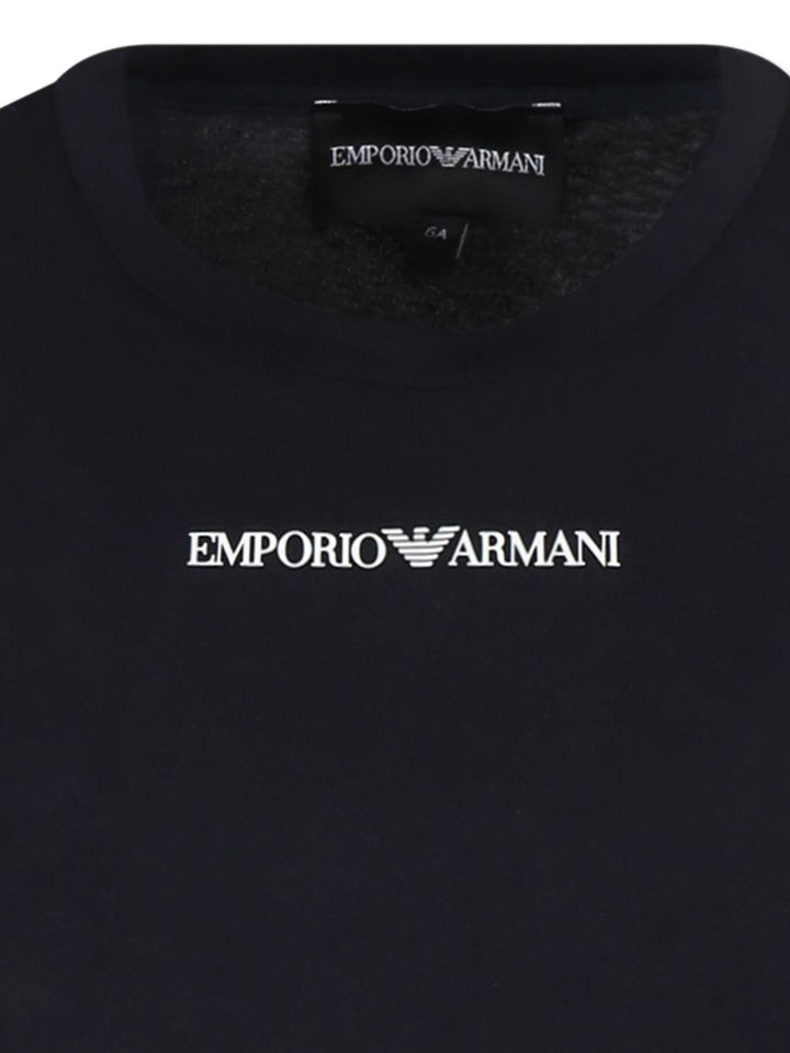 T-shirt blu navy/bianco per bambino EB000421AF15013 MB005 Emporio Armani Kids 