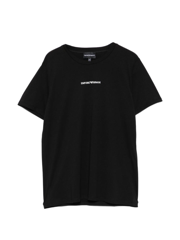 T-shirt nera per bambino EB000421AF15013 MC194 Emporio Armani Kids 