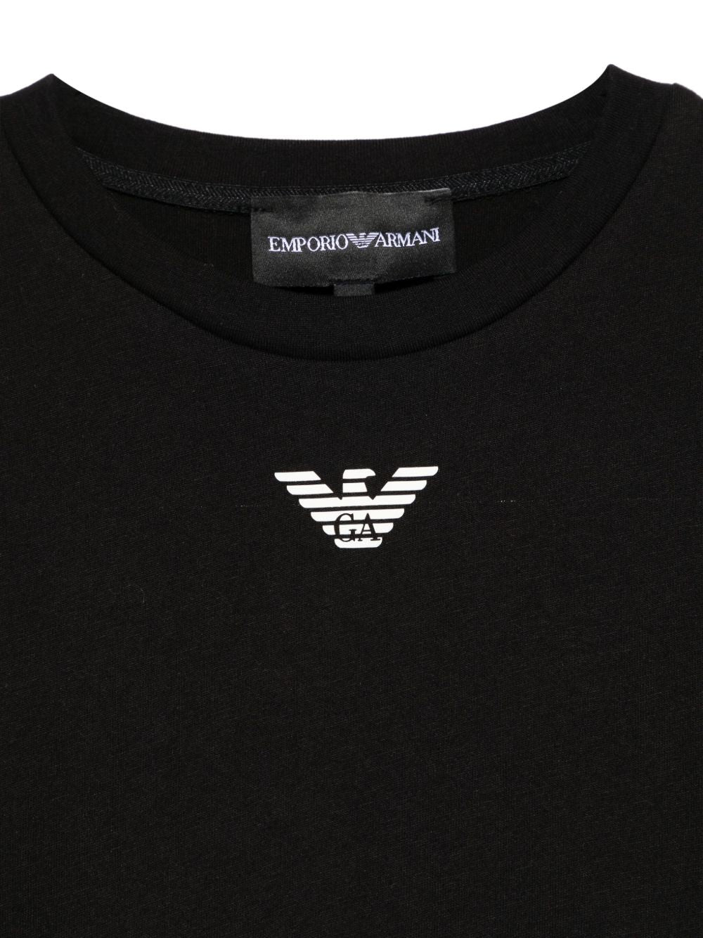 T-shirt nero per bambino EB000421AF15013 MC206 Emporio Armani Kids 