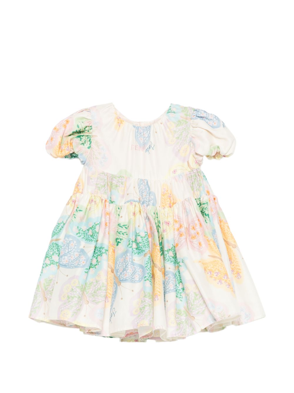 Abito multicolor per neonata BFB617AVWN F0ZA0 Fendi Kids 