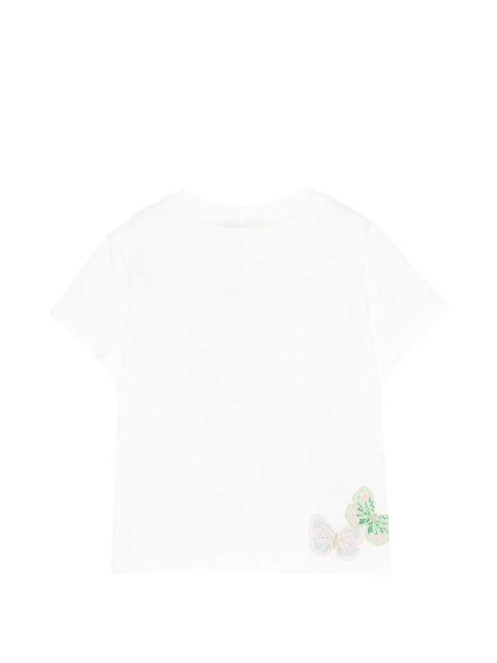 T-shirt bianca per neonato BFI1827AJ F0TU9 Fendi Kids 